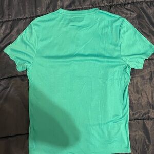 Teal Alfani Polyester Casual Shirt
